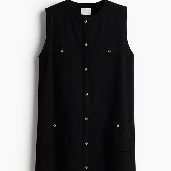 H&M Button Up Sleeveless Knit Dress - Picture 1 of 4